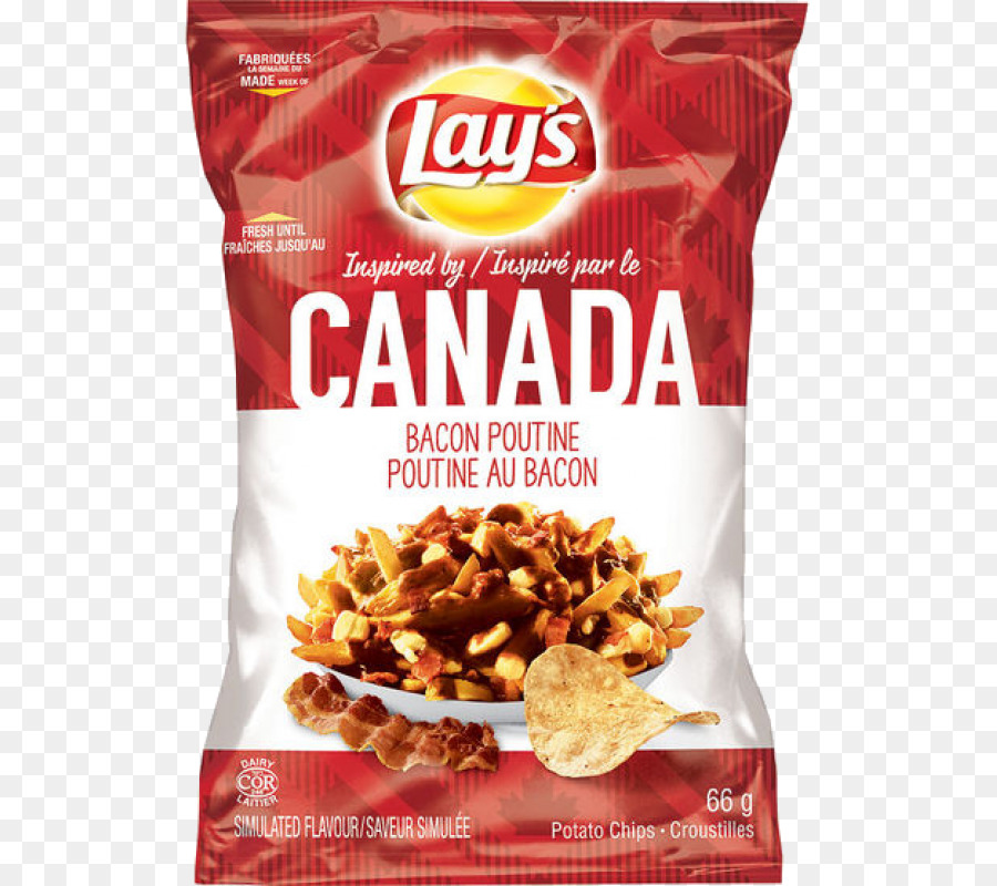 Chips De Poutine Con Tocino De Lay's，Canadá PNG