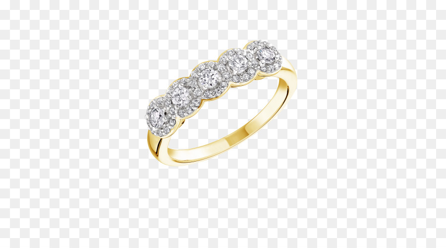 Anillo De Diamantes，Oro PNG