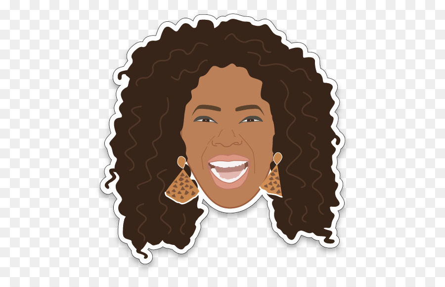 Mujer De Pelo Rizado，Sonriente PNG