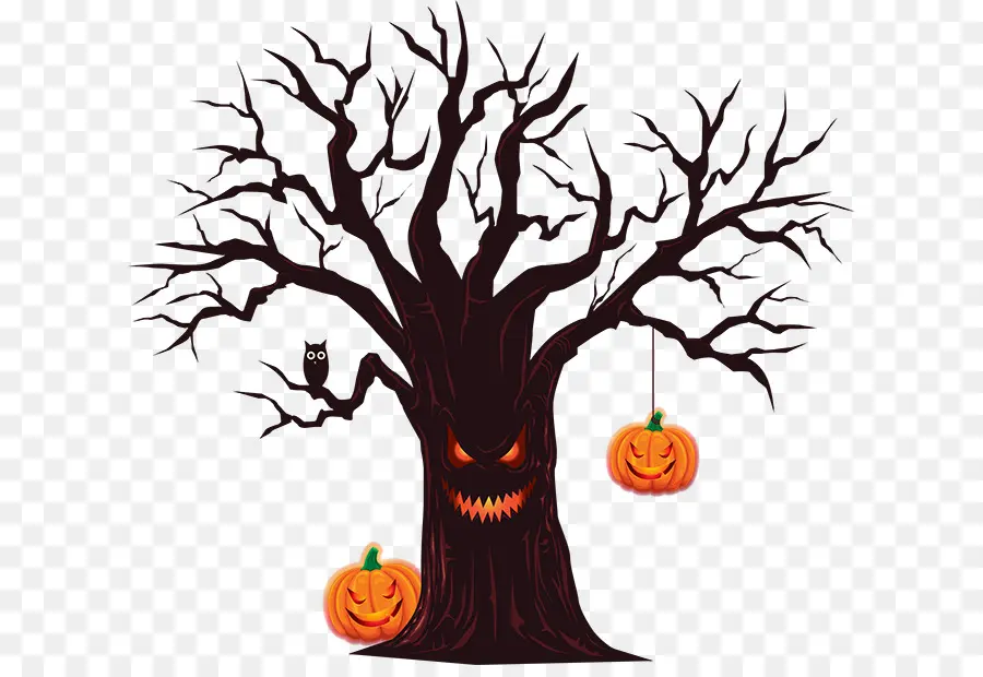 árbol De Halloween，Halloween PNG