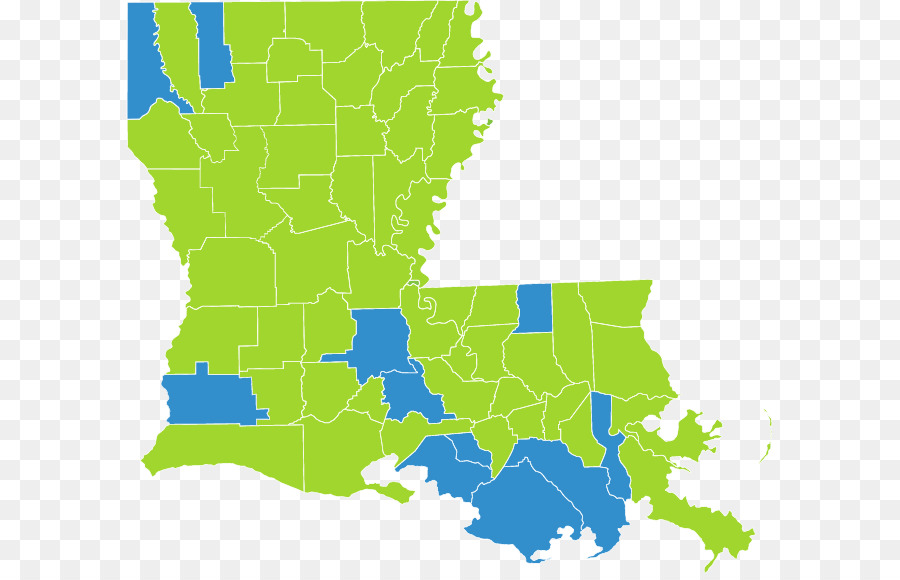 Claiborne Parish Louisiana，Mapa PNG