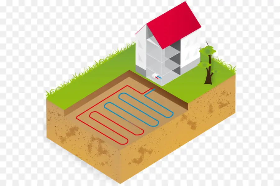 Sistema De Calefacción Geotérmica，Casa PNG