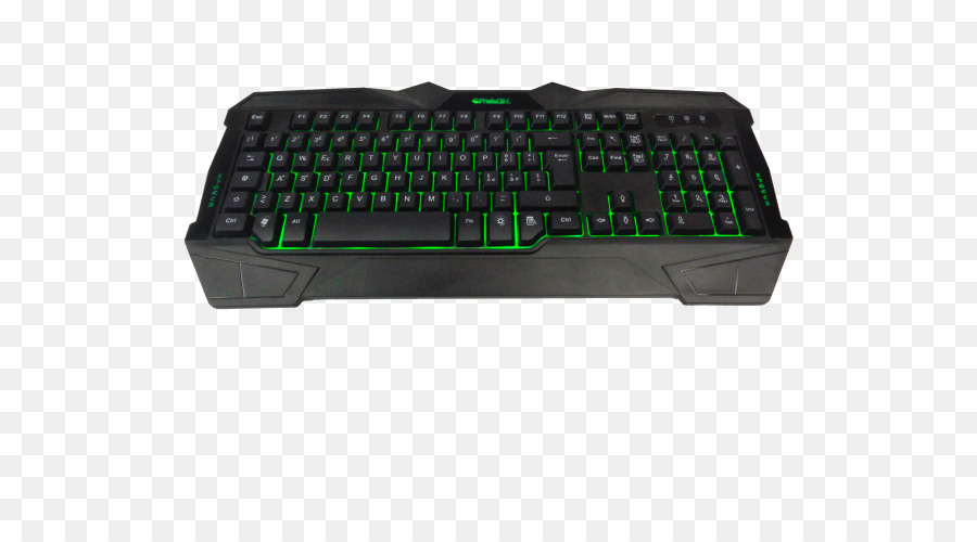 Teclado Negro，Luz De Fondo Roja PNG