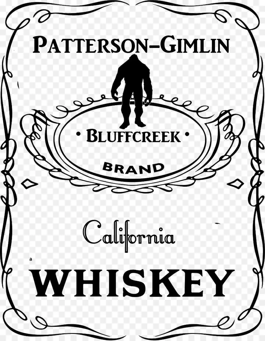 Etiqueta De Whisky，Patterson Gimlin PNG