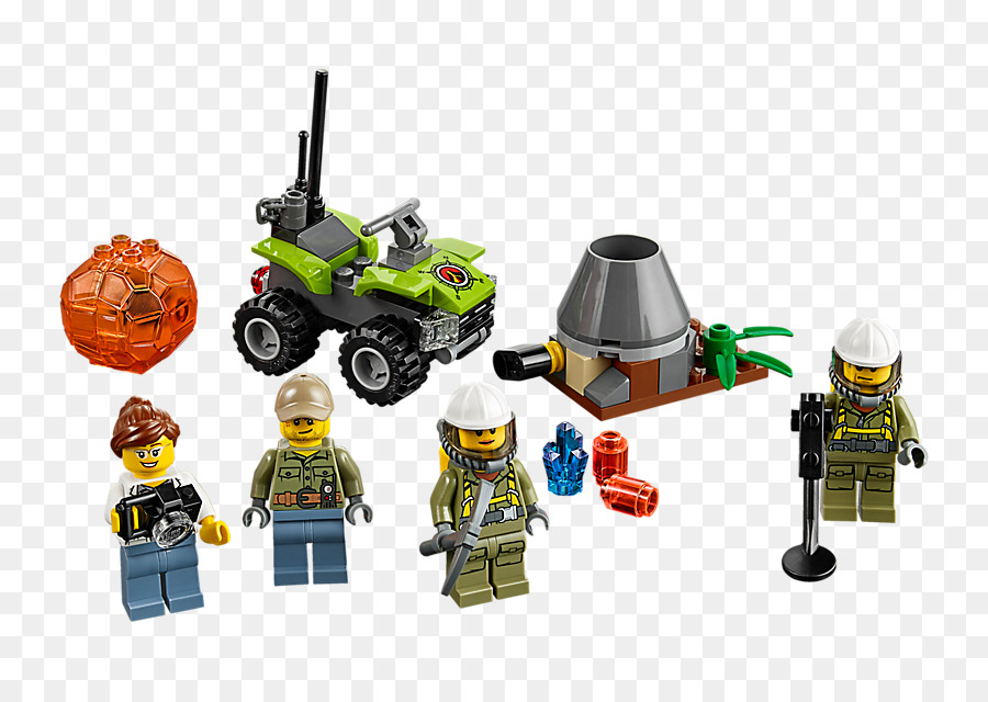 Lego City，Lego 60120 De La Ciudad De Volcán Starter Set PNG
