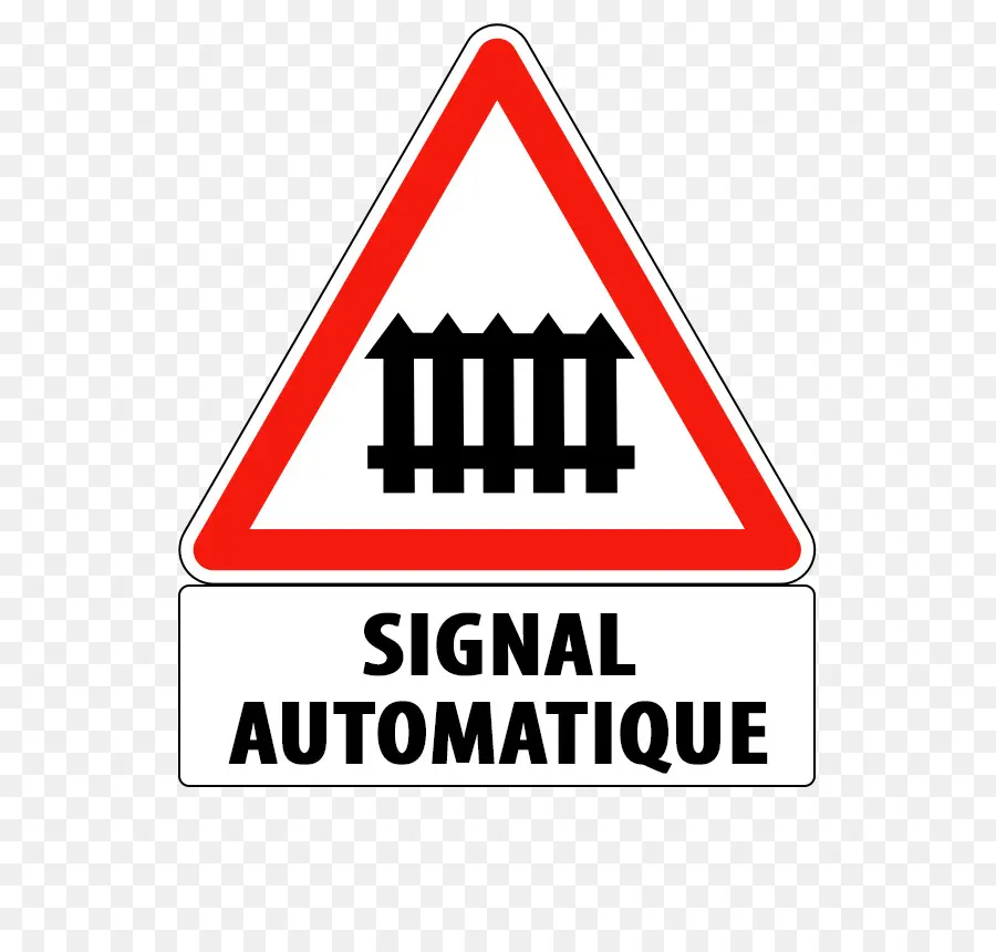 Señal Que Indica Un Cruce Equipado Con Puertas En Francia，El Peligro Señal De Carretera En Francia PNG