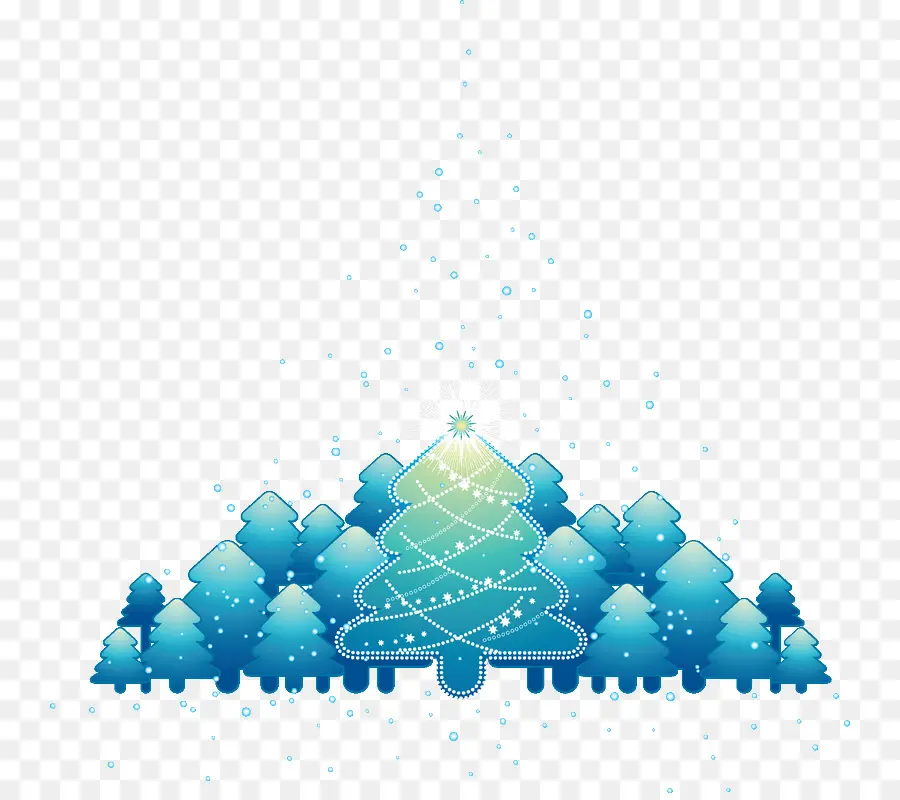 La Navidad，Azul PNG