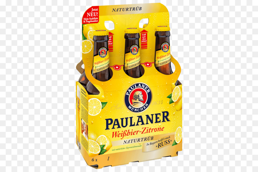 Pack Paulaner Weißbier Zitrona，Cerveza PNG