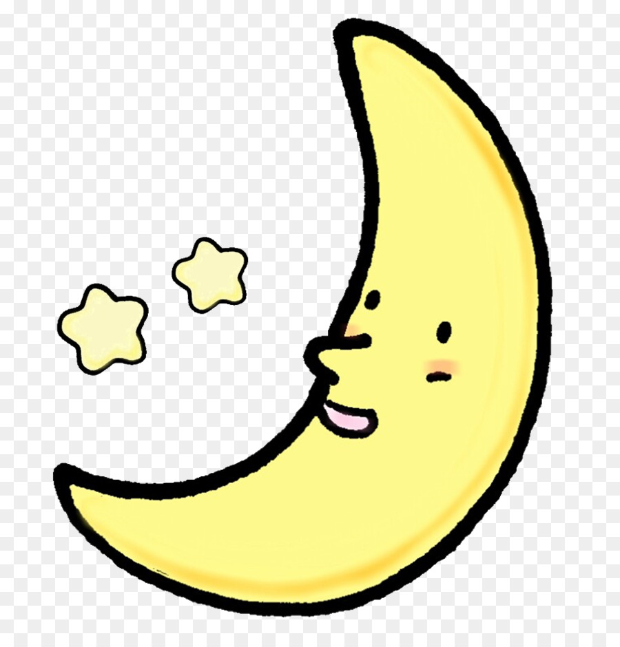 Luna Creciente，Amarillo PNG