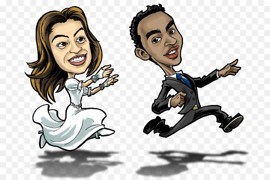 Caricatura De Los Novios，Boda PNG