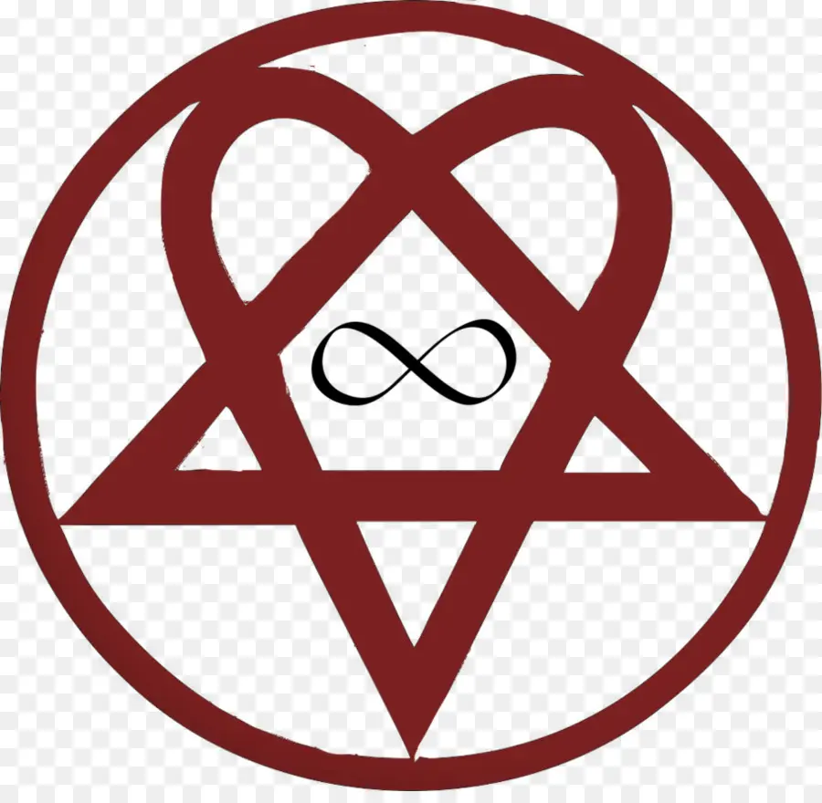 Heartagram，Tatuaje PNG