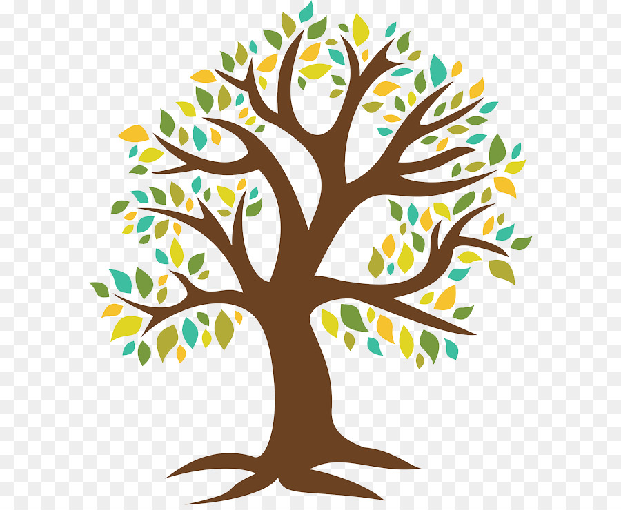 árbol Colorido，Hojas PNG