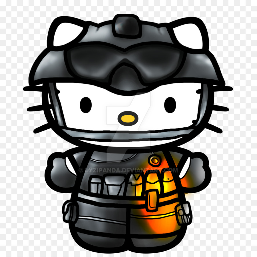 Soldado De Hello Kitty，Casco PNG