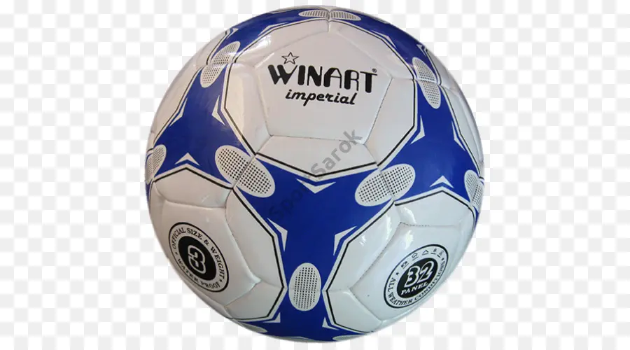 Balón De Fútbol，Azul Y Blanco PNG