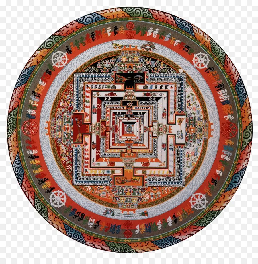 Mandala Círculo Sagrado En El Budismo Tibetano，Kalachakra PNG