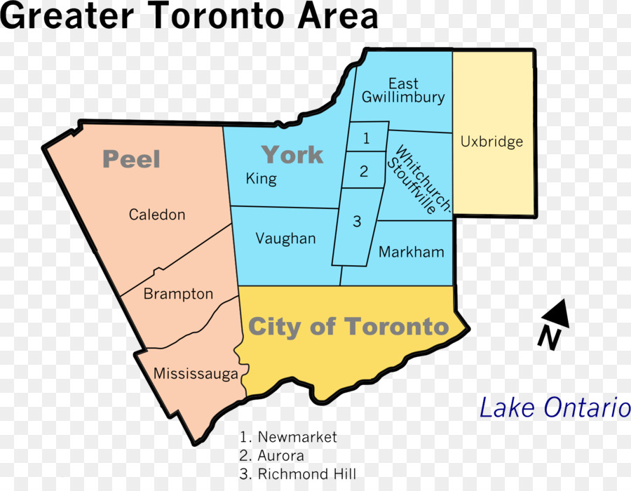 Mapa，Al Norte De Toronto PNG