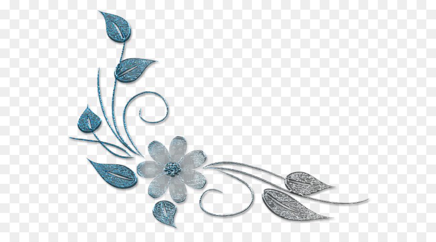 Flores Azules，Floral PNG