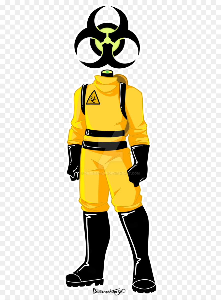 Traje De Materiales Peligrosos，Amarillo PNG