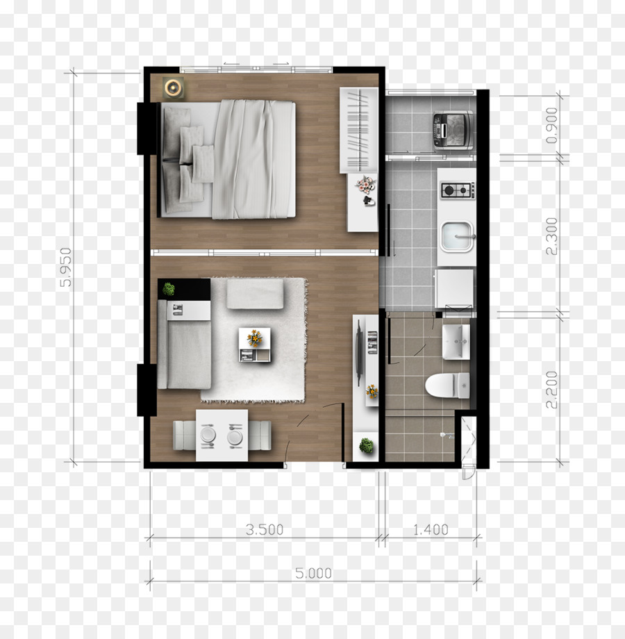 Plano De Planta Del Apartamento，Alojamiento PNG