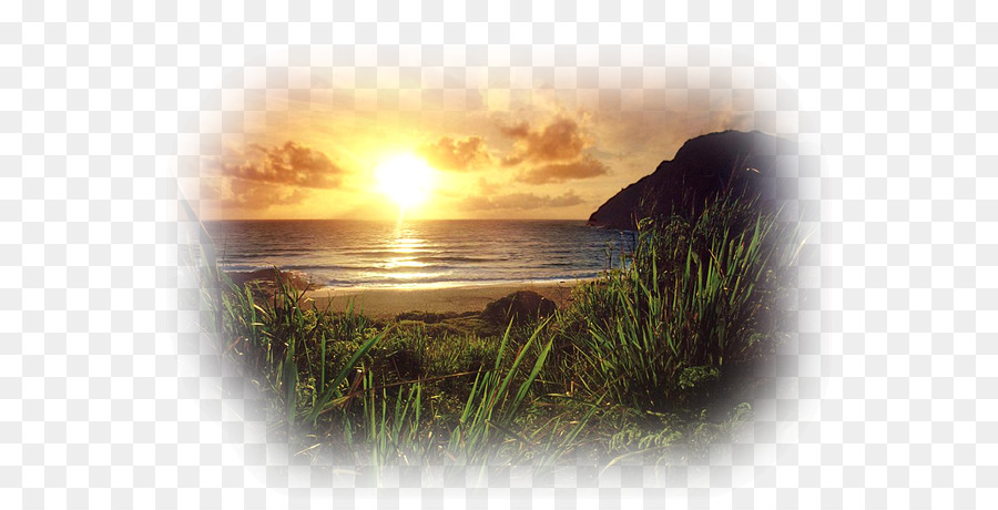 Atardecer，La Pintura De Paisaje PNG