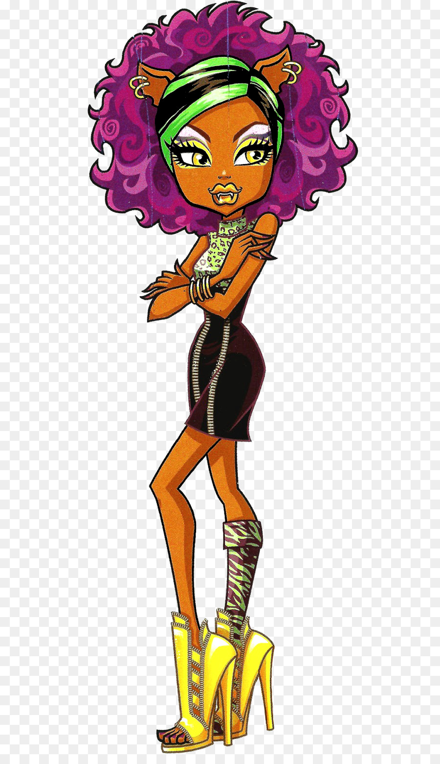 Monster High，Monster High Original Gouls Collectionclawdeen Lobo Muñeca PNG