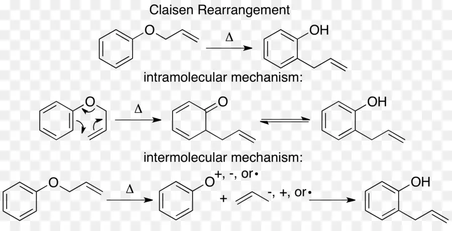 Reacción Intramolecular，Rearreglo De Claisen PNG