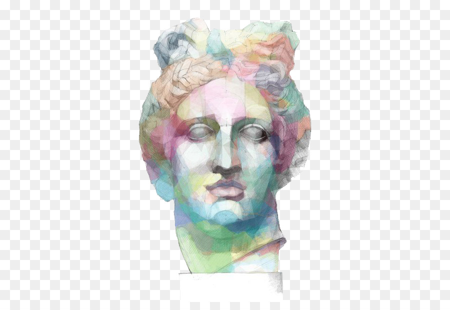 Estatua，Pintura A La Acuarela PNG