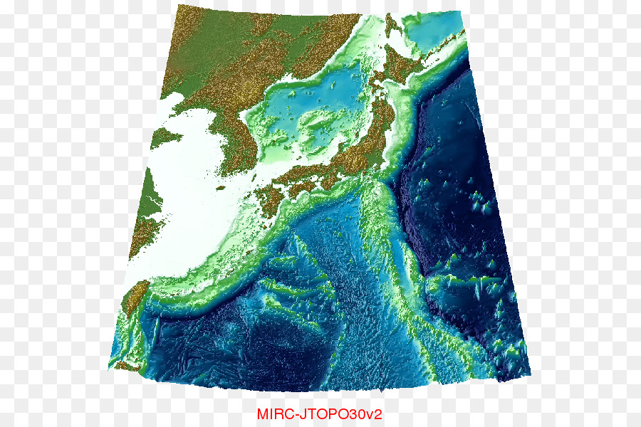 De Los Fondos Marinos，El Mapa Topográfico PNG