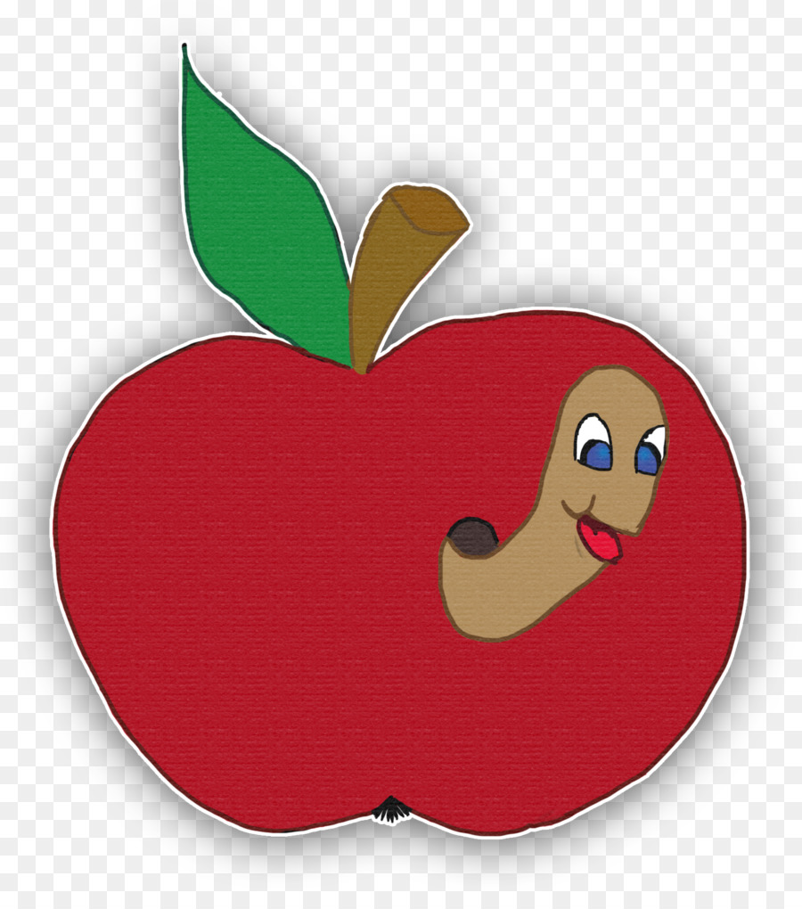 Manzana，Gusano PNG