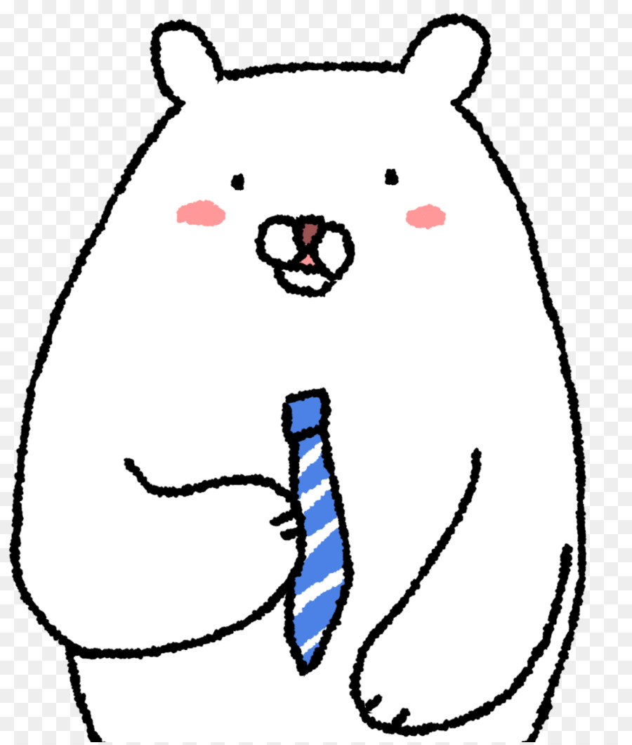 Oso Blanco Con Corbata，Oso PNG