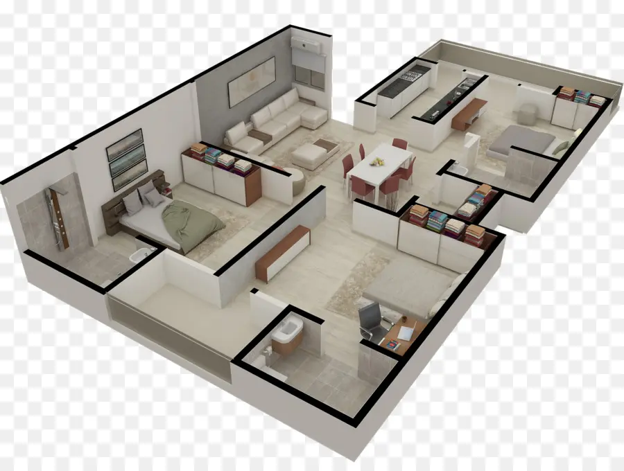 Plan De Piso，3d Plan De Piso PNG