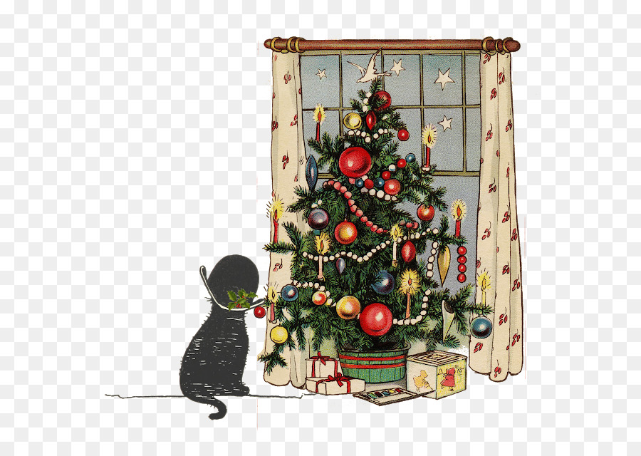 árbol De Navidad，Tarjeta De Navidad PNG