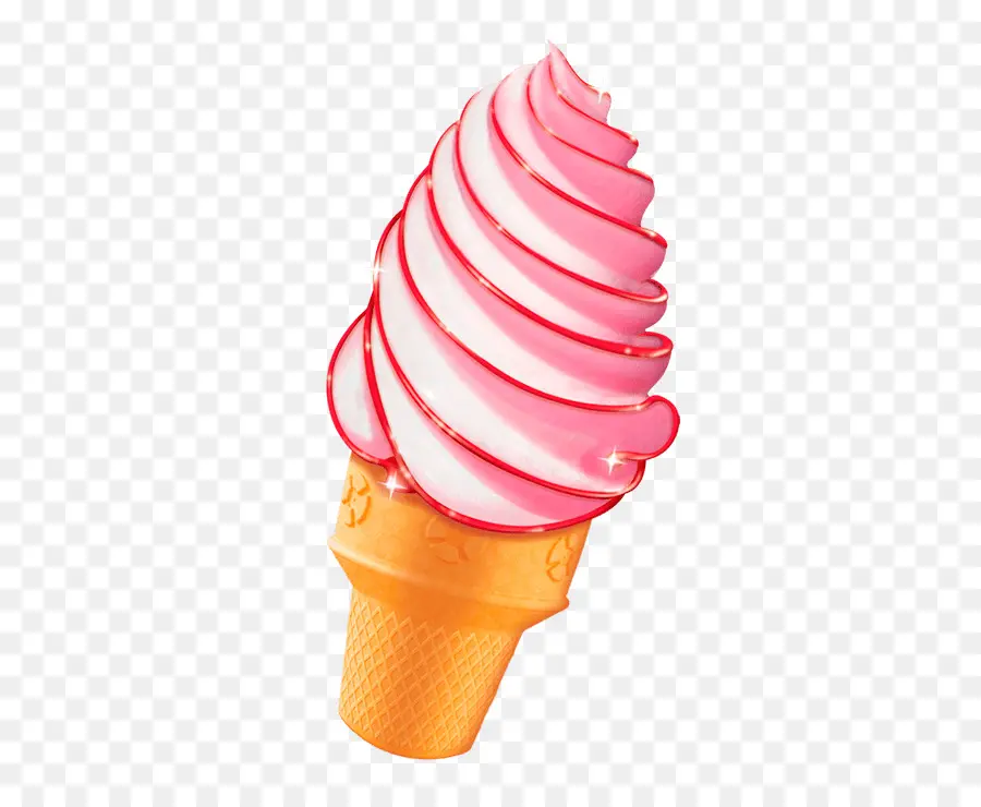 Cono De Helado，Postre PNG