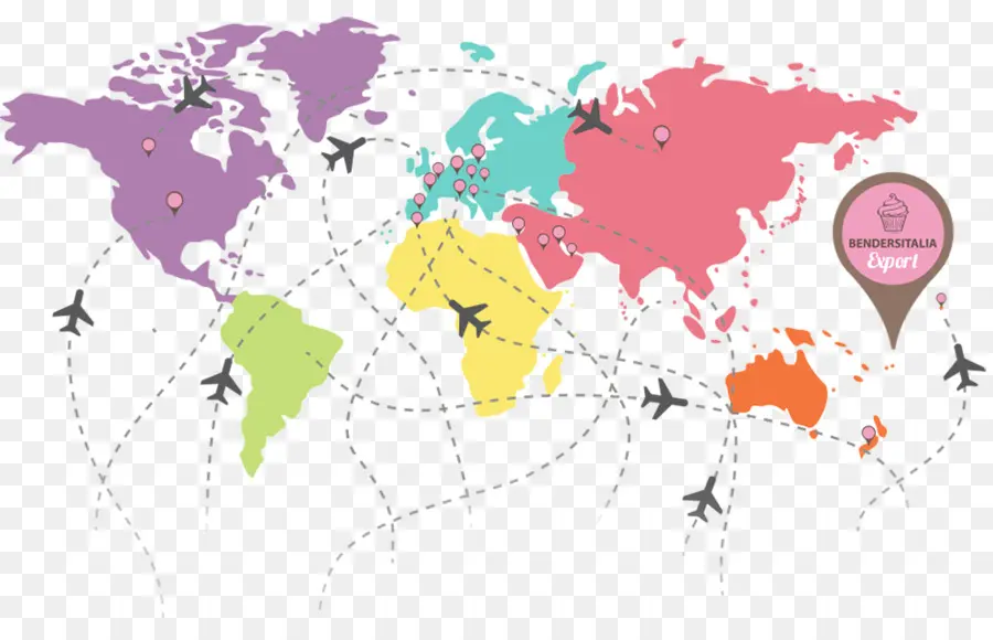 Mapa Mundial Con Aviones，Mundo PNG