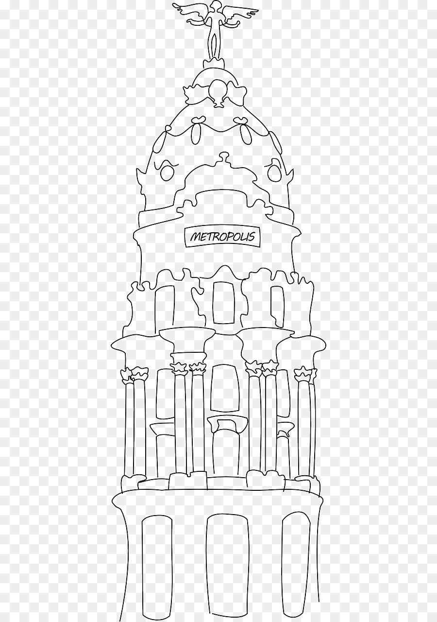 Edificio Metrópolis De Madrid，Dibujo PNG