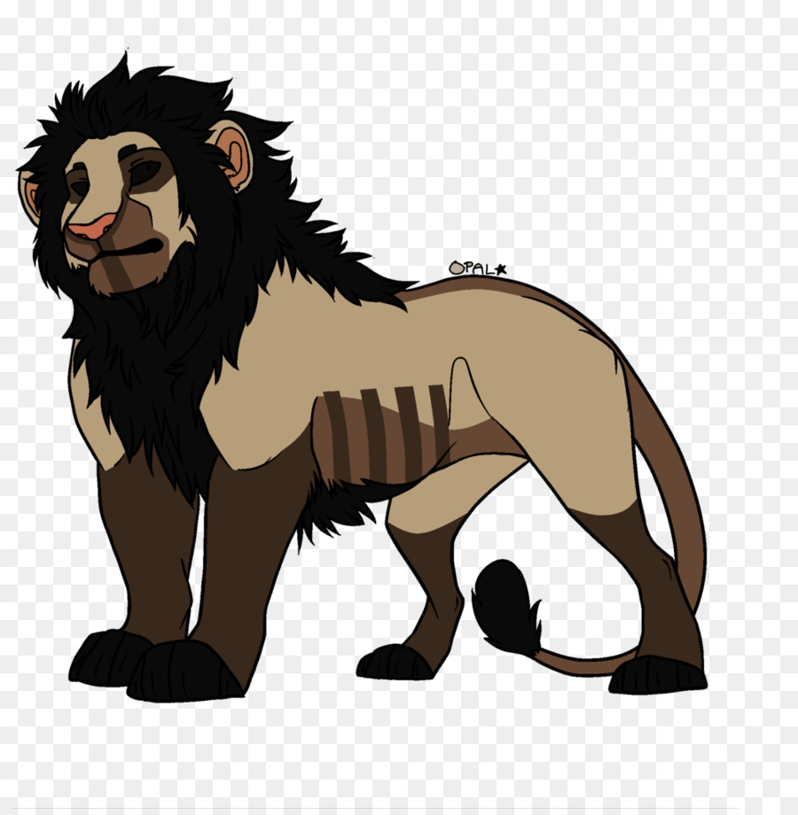 León Azul，Dibujos Animados PNG