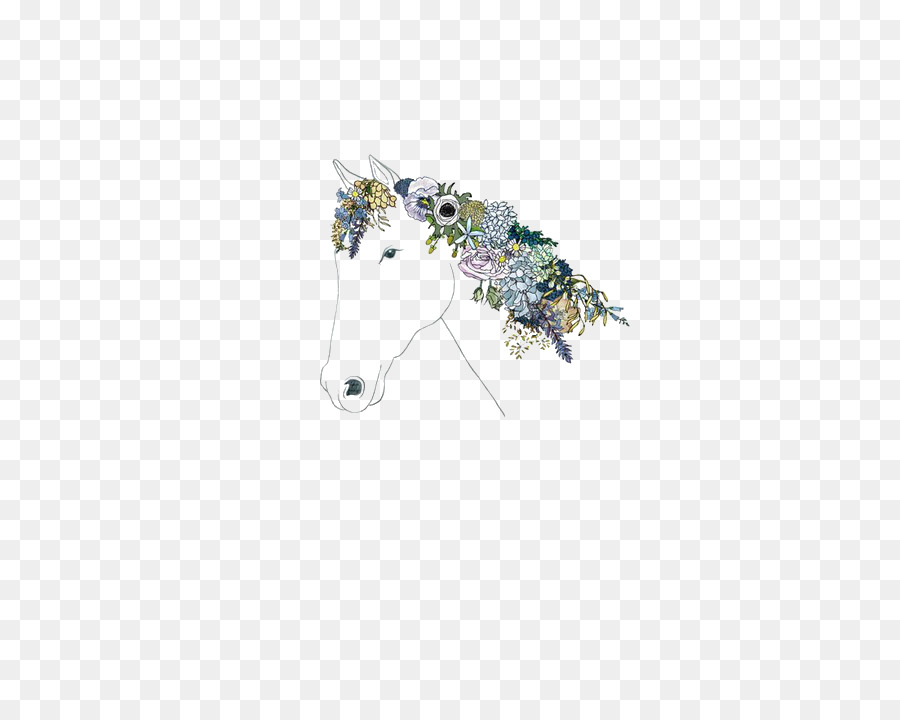 Caballo，Flor PNG