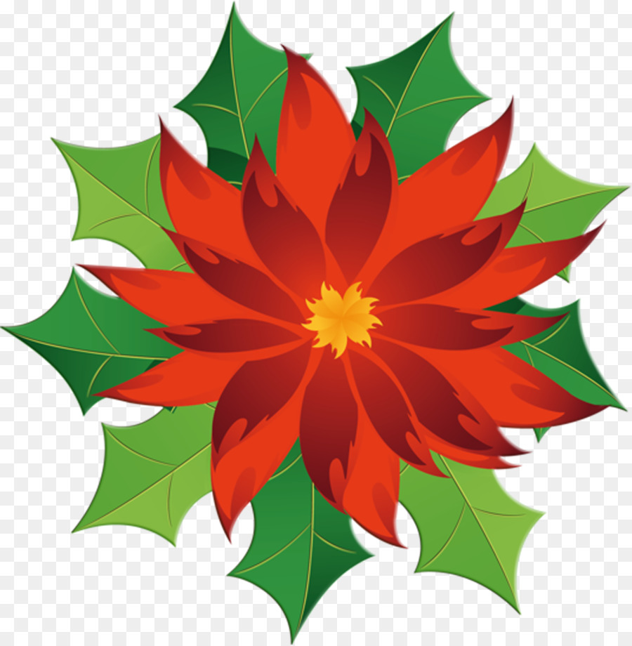 Clip Art De Navidad，La Flor De Pascua PNG