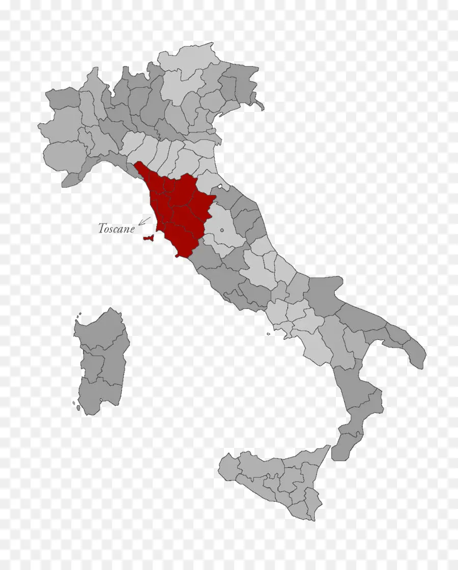Las Regiones De Italia，Mapa PNG