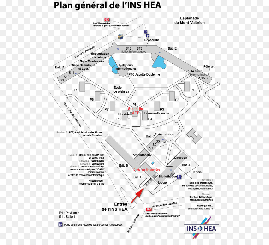 Mapa Del Campus，Ins Hea PNG