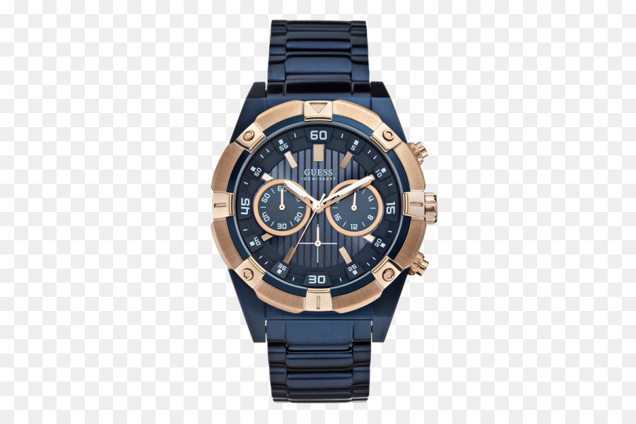 Reloj Azul Y Dorado，Reloj PNG