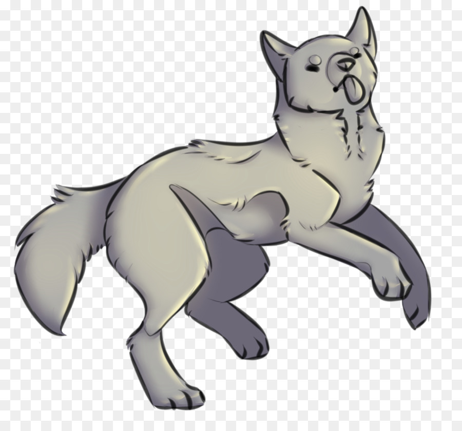 Lobo De Dibujos Animados，Gris PNG