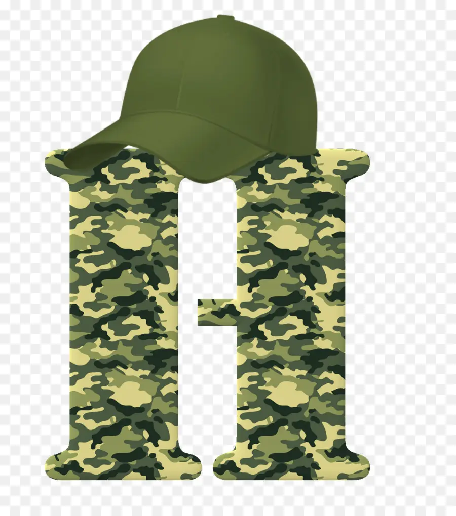 Letra De Camuflaje H，Militar PNG