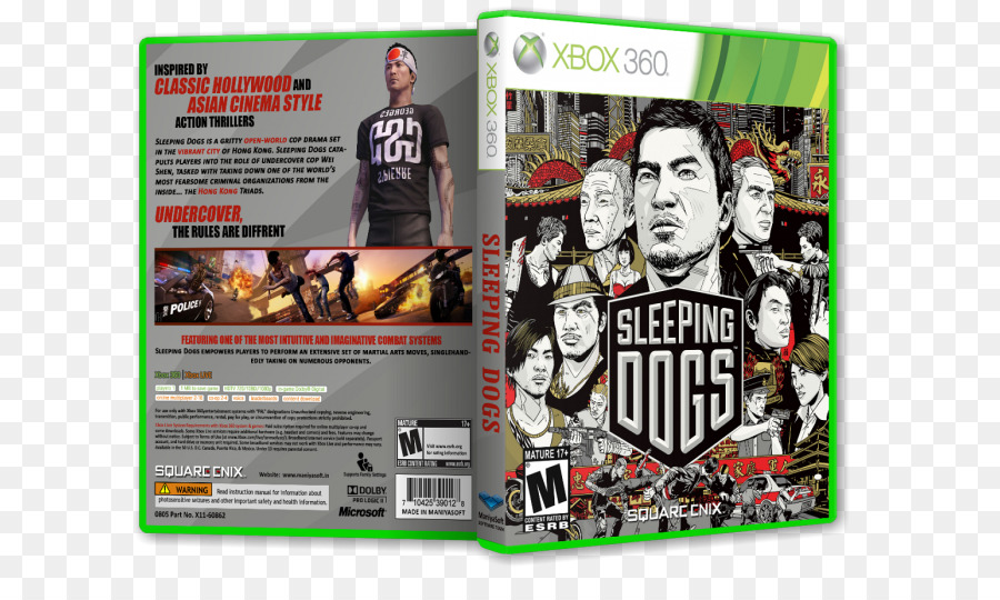 Xbox 360，Sleeping Dogs PNG