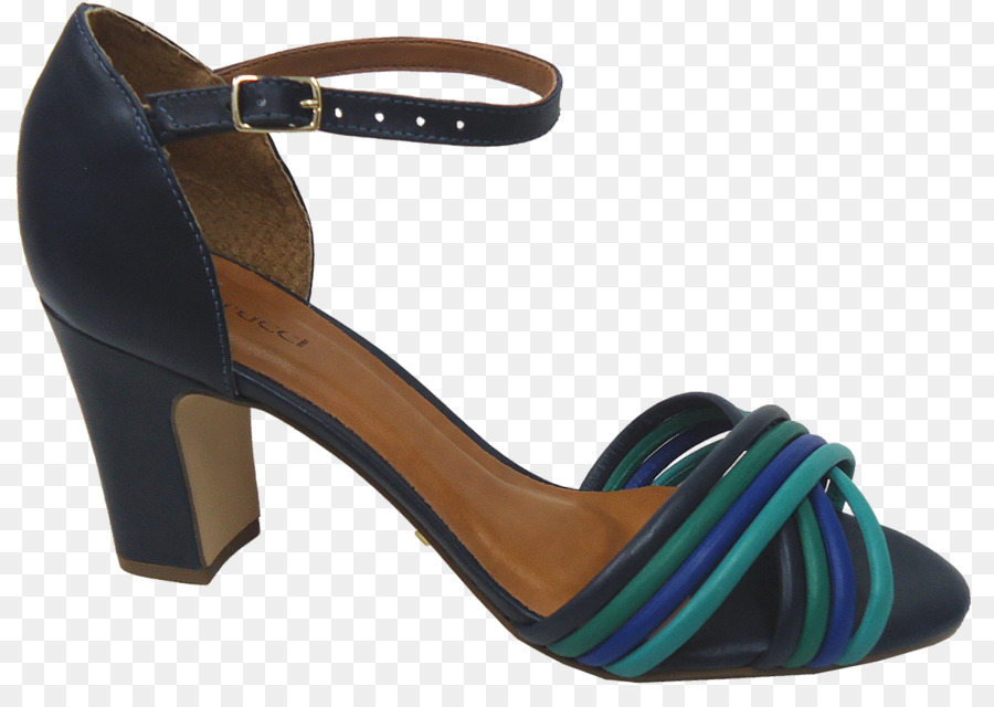 Tacón Alto Azul，Zapato PNG