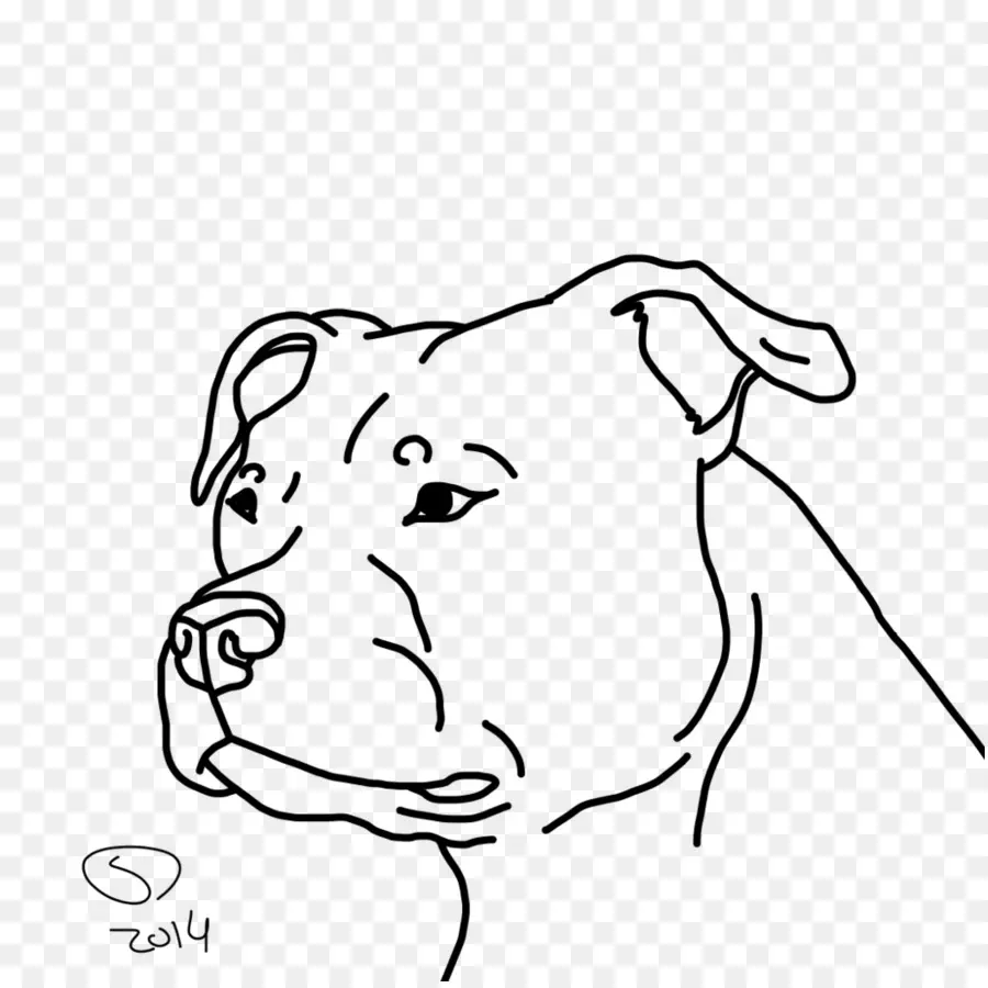 Dibujo Lineal De Perro，Bosquejo PNG