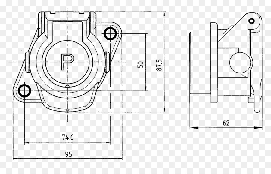 Dibujo Técnico，La Manija De La Puerta PNG