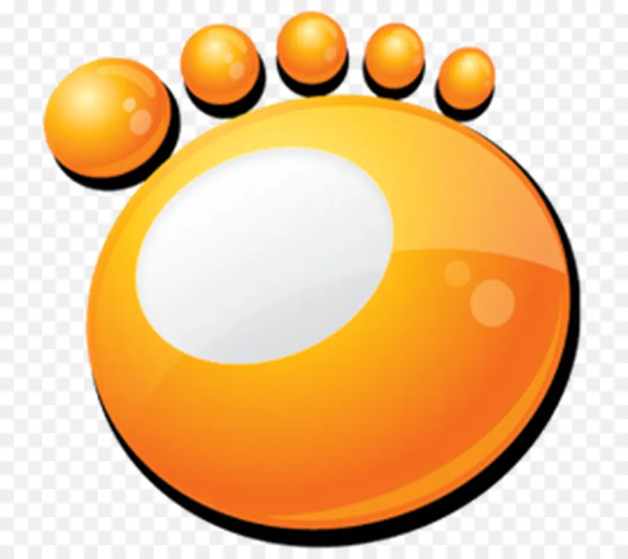 Logotipo De Huella Naranja，Icono PNG