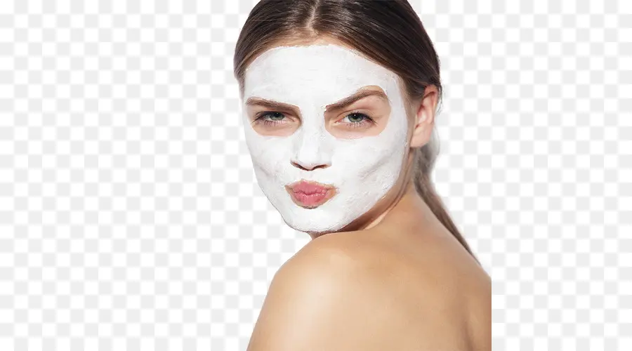 Mujer Con Mascarilla，Protección De La Piel PNG