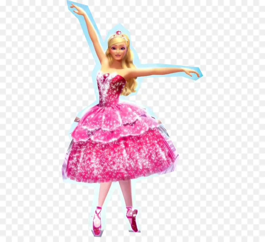 Barbie，Barbie En Los Zapatos De Color Rosa PNG